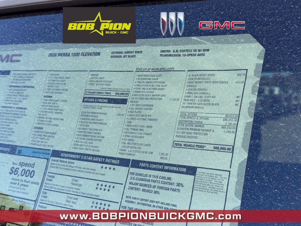 New 2026 GMC Sierra 1500 Elevation w/ Elevation Premium Package AWD/4WD image 11