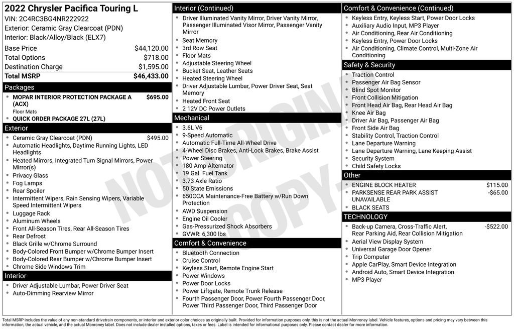 Used 2022 Chrysler Pacifica Touring-L image 6