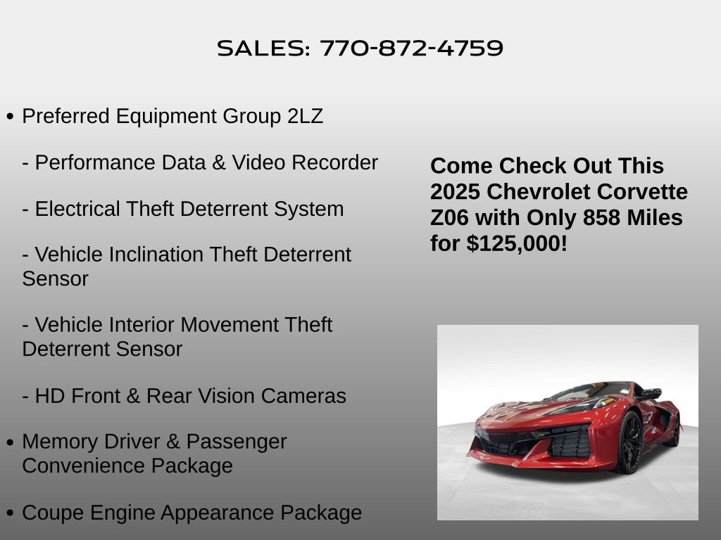 Used 2025 Chevrolet Corvette Z06 image 15