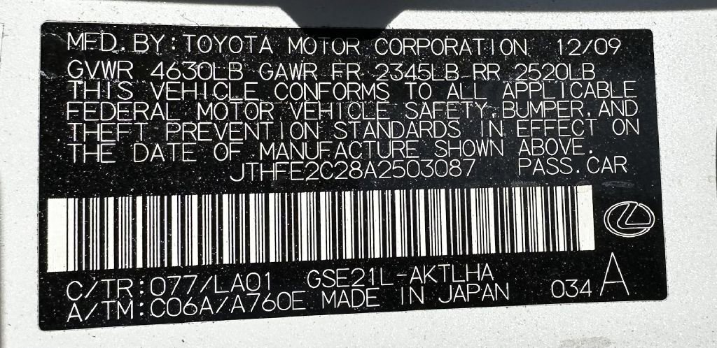 Used 2010 Lexus IS 350C image 19