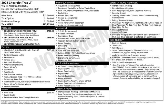 Used 2024 Chevrolet Trax LT w/ Driver Confidence Package FWD image 7