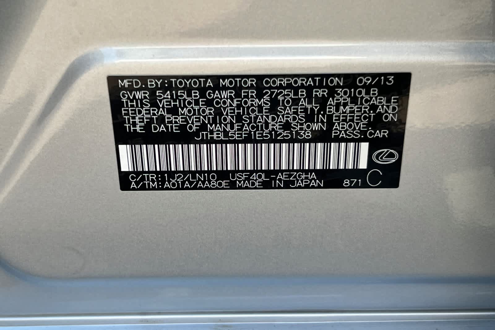 Used 2014 Lexus LS 460 w/ Comfort Package RWD image 34