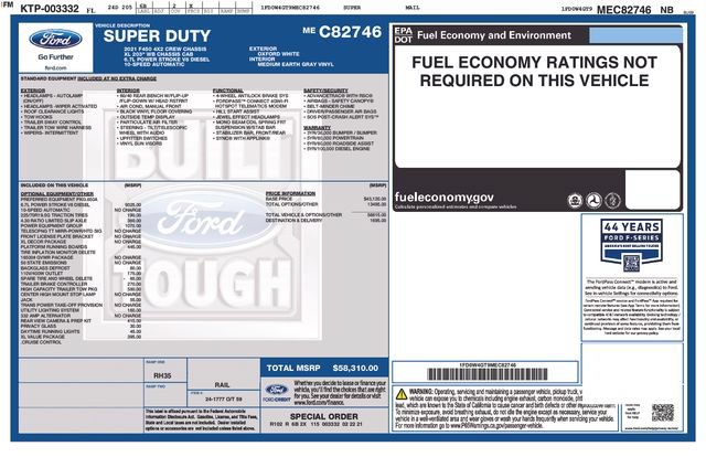 Used 2021 Ford F450 XL w/ Power Equipment Group RWD image 2