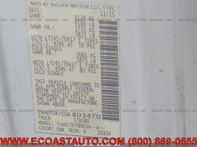 Used 2016 Nissan NV 2500 SV w/ Back Door Glass Package image 10