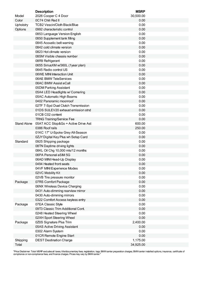 New 2026 MINI Cooper 4-Door Hardtop image 12