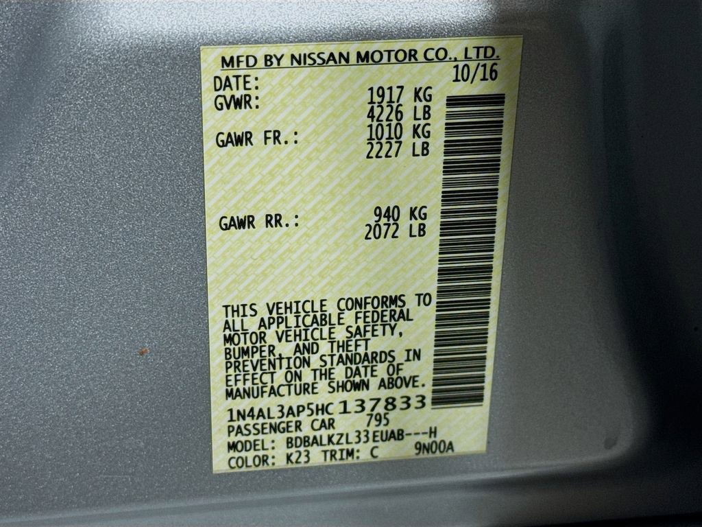 Used 2017 Nissan Altima 2.5 SV w/ Convenience Package image 40