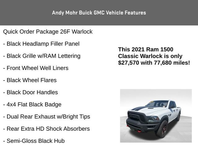 Used 2021 RAM 1500 Classic Warlock AWD/4WD image 8