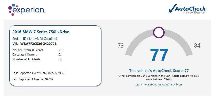 Used 2016 BMW 750i xDrive image 14