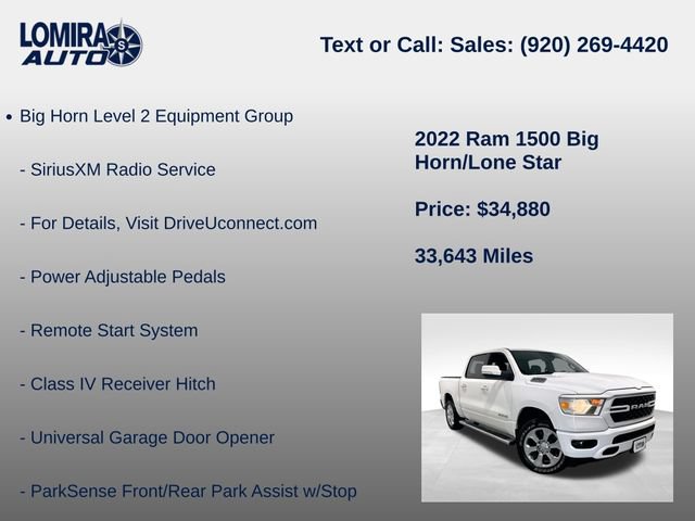 Used 2022 RAM 1500 Big Horn AWD/4WD image 39