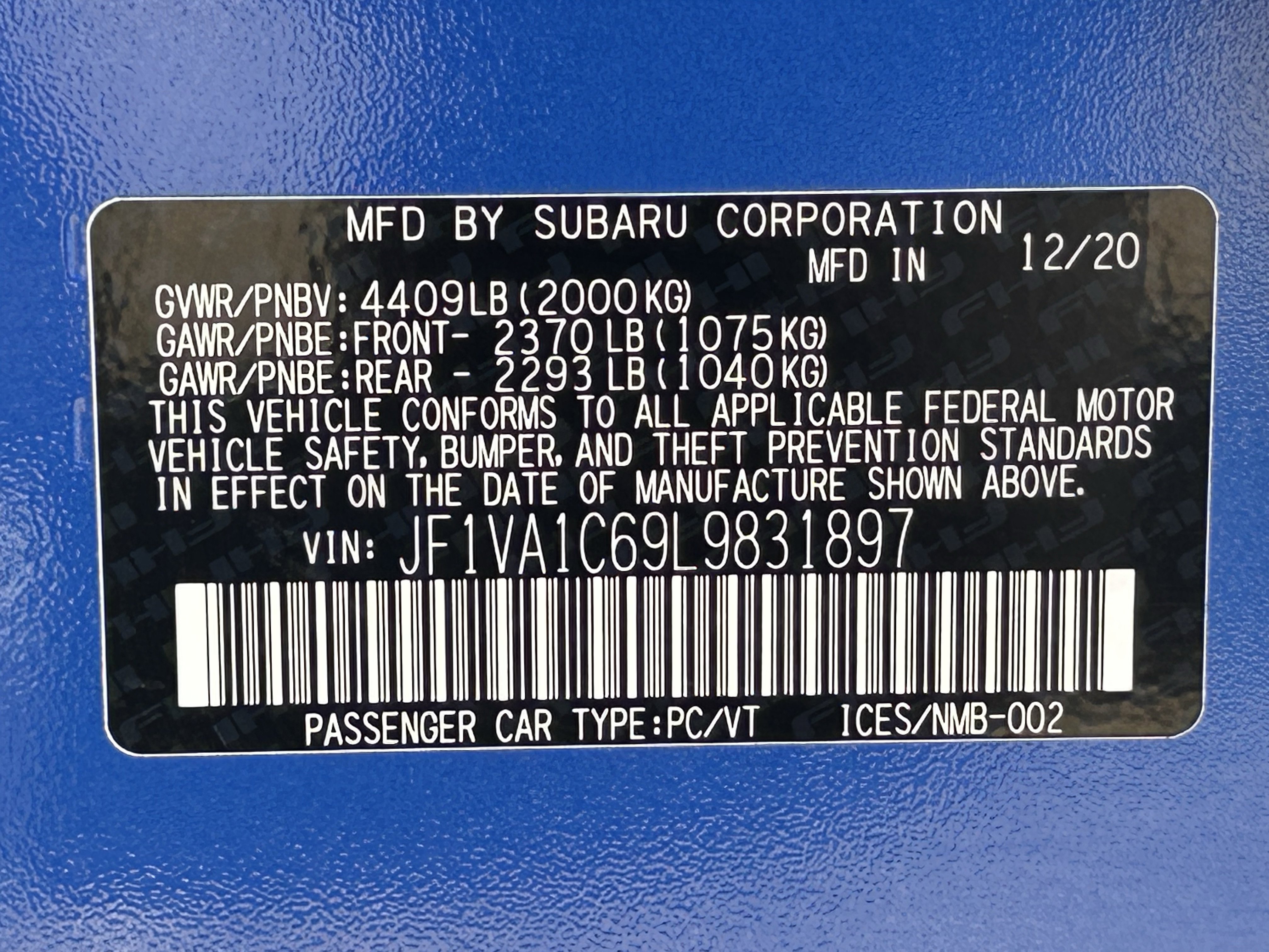 Used 2020 Subaru WRX Premium w/ Popular Package #1 image 31