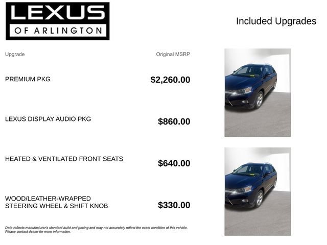 Used 2013 Lexus RX 350 FWD w/ Premium Pkg image 4