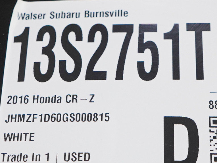 Used 2016 Honda CR-Z EX image 26