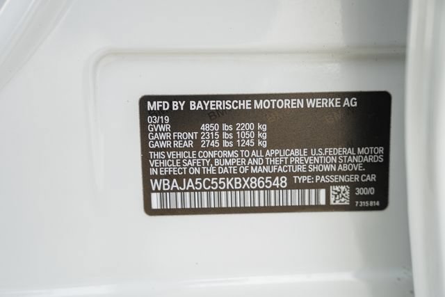 Used 2019 BMW 530i RWD image 31