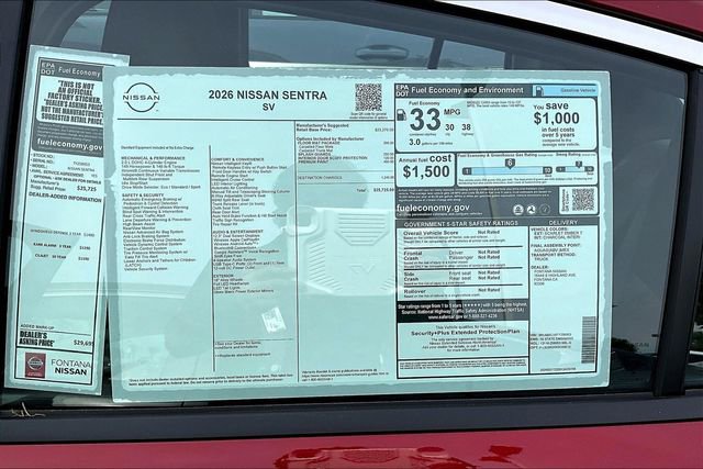 New 2026 Nissan Sentra SV image 12