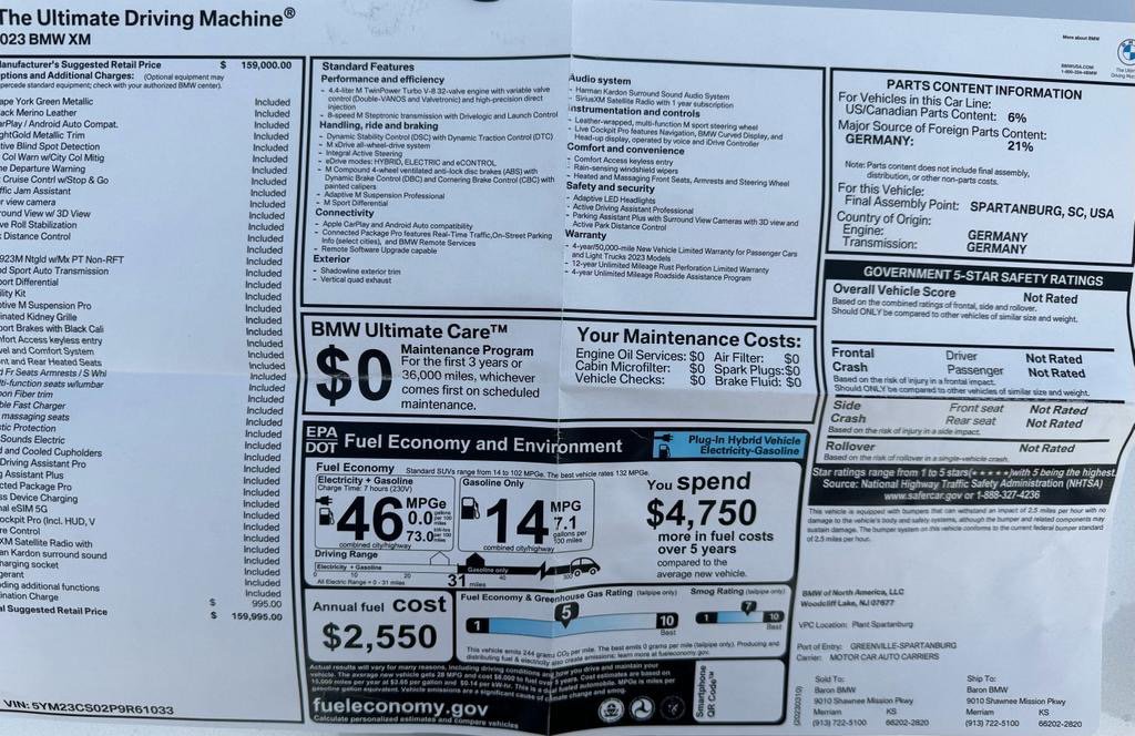 Used 2023 BMW XM image 44