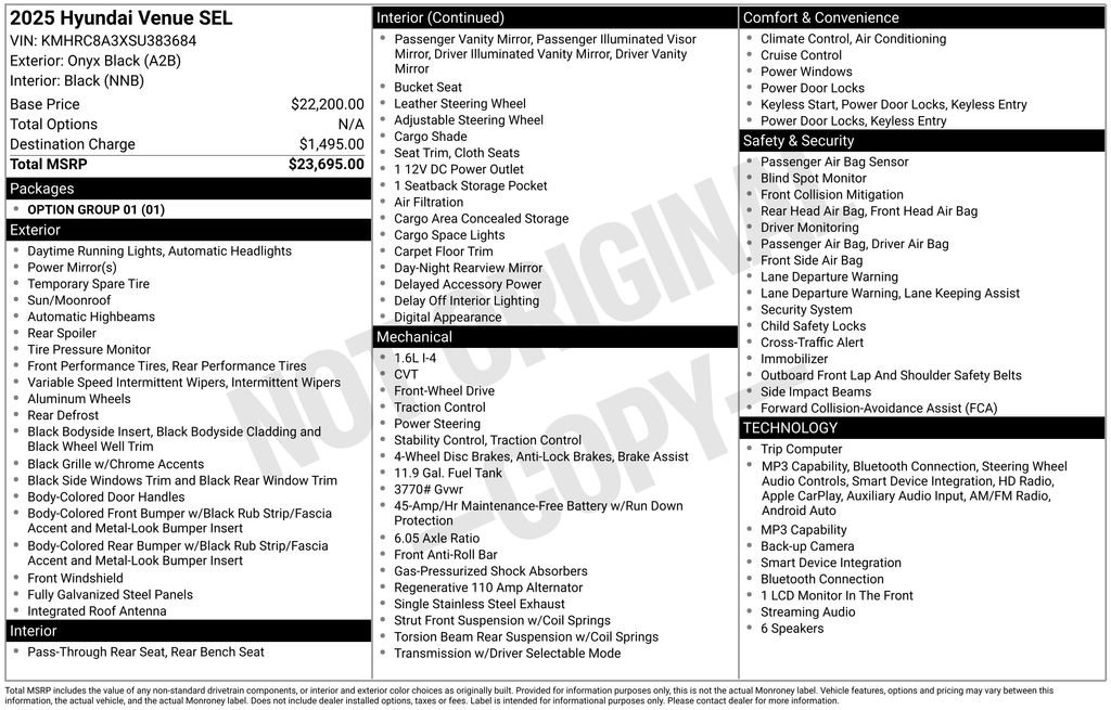 Used 2025 Hyundai Venue SEL FWD image 5