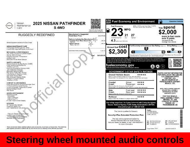 Used 2025 Nissan Pathfinder S AWD/4WD image 21