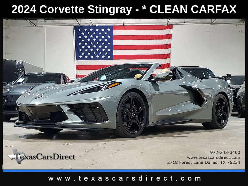 Used 2024 Chevrolet Corvette Stingray Preferred Conv w/ 2LT RWD image 1