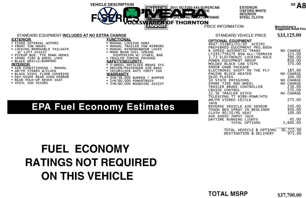 Used 2011 Ford F250 XL image 7