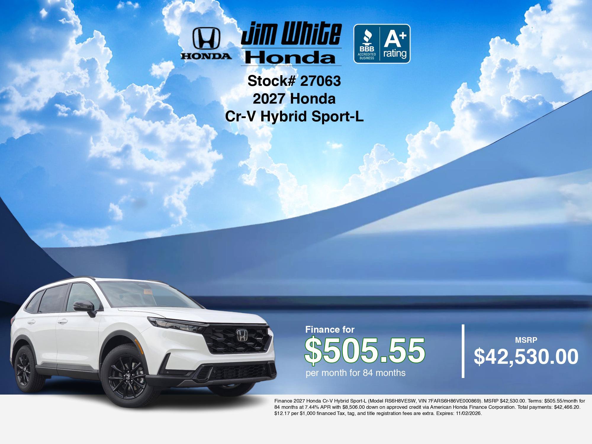New 2027 Honda CR-V Sport-L image 8