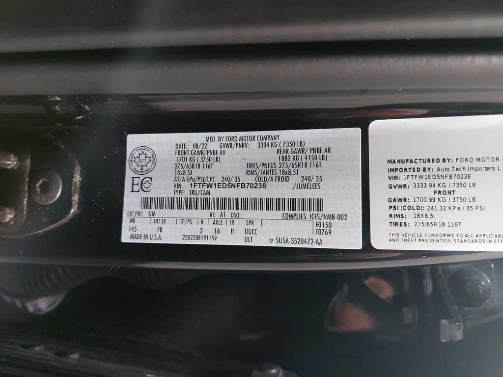 Used 2022 Ford F150 XLT w/ Equipment Group 301A Mid image 35