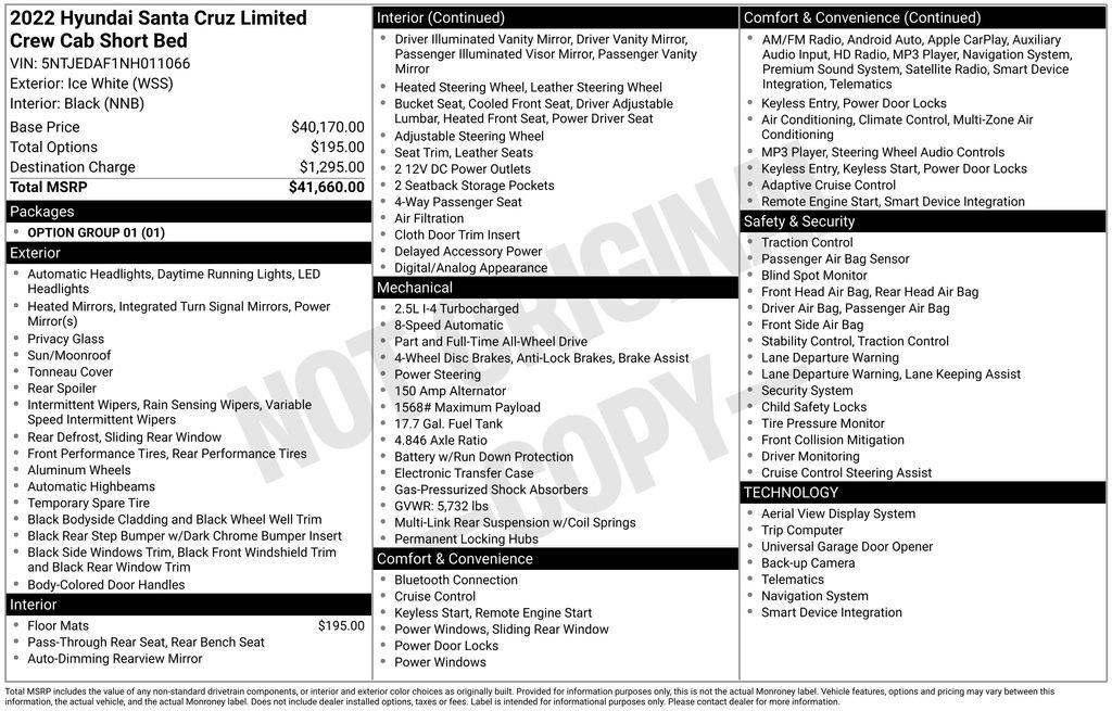 Used 2022 Hyundai Santa Cruz Limited image 7