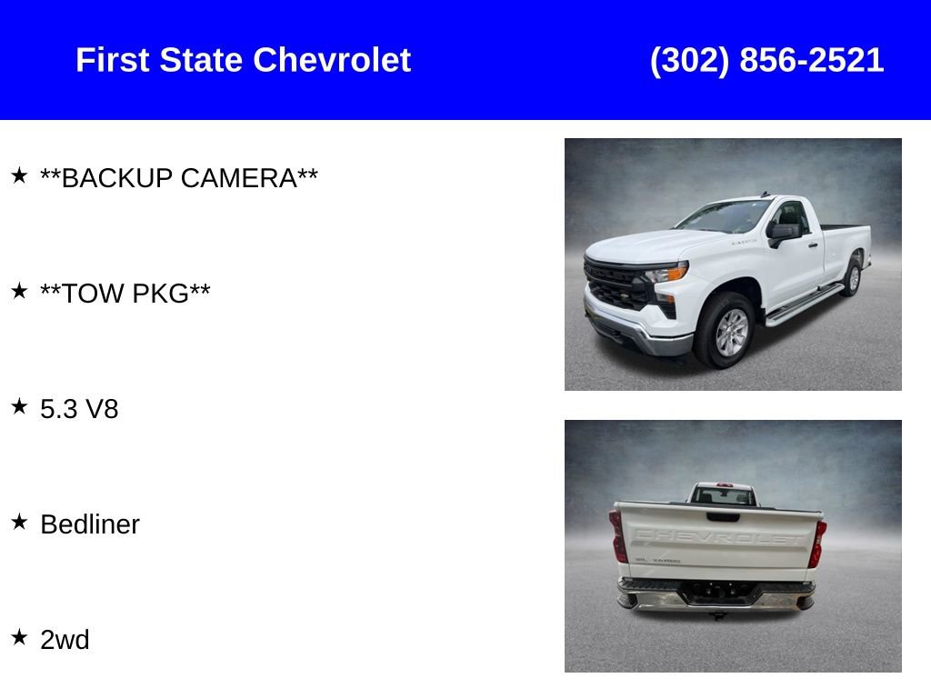 Used 2025 Chevrolet Silverado 1500 W/T RWD image 2