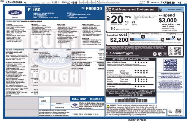 Used 2023 Ford F150 XLT w/ Equipment Group 302A High AWD/4WD image 15
