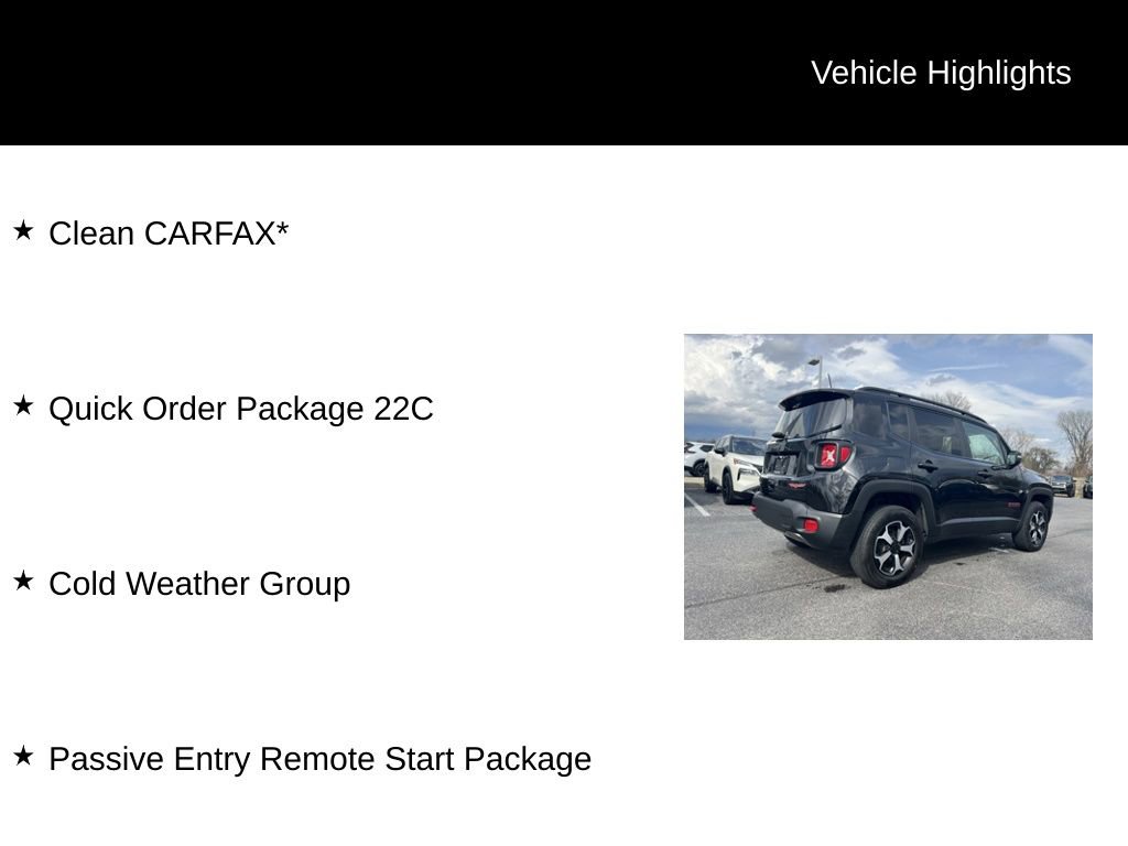 Used 2020 Jeep Renegade Trailhawk w/ Cold Weather Group AWD/4WD image 11