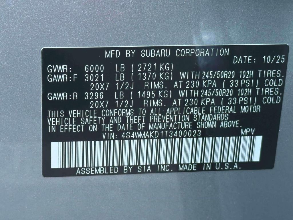 New 2026 Subaru Ascent Touring image 14