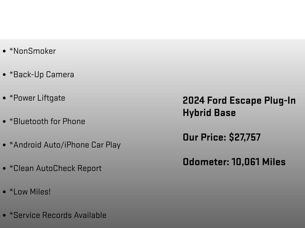 Used 2024 Ford Escape Base 4D Sport Utility image 6