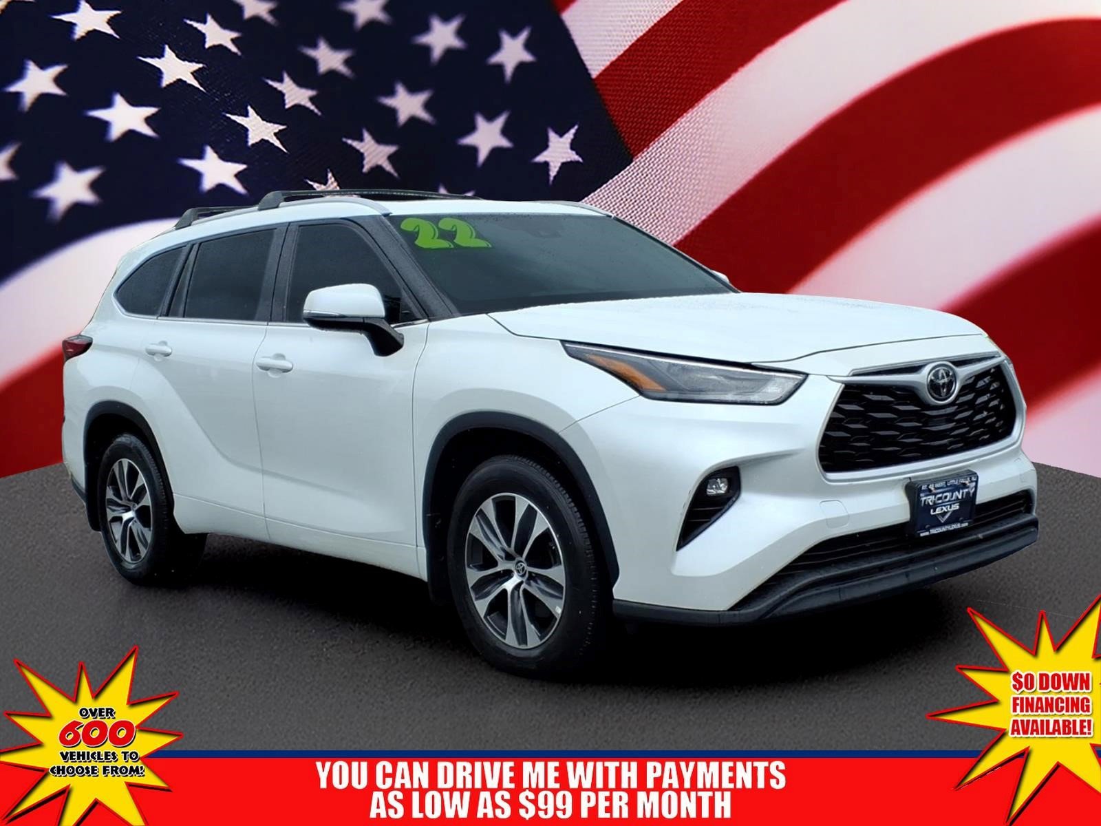Used 2022 Toyota Highlander XLE AWD/4WD image 1