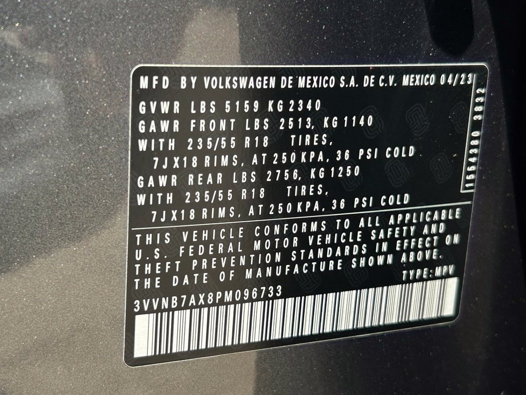 Certified 2023 Volkswagen Tiguan SE w/ Panoramic Sunroof Package FWD image 56