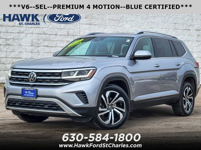 Used 2021 Volkswagen Atlas SEL Premium w/ MDO Package (Bench Seat)