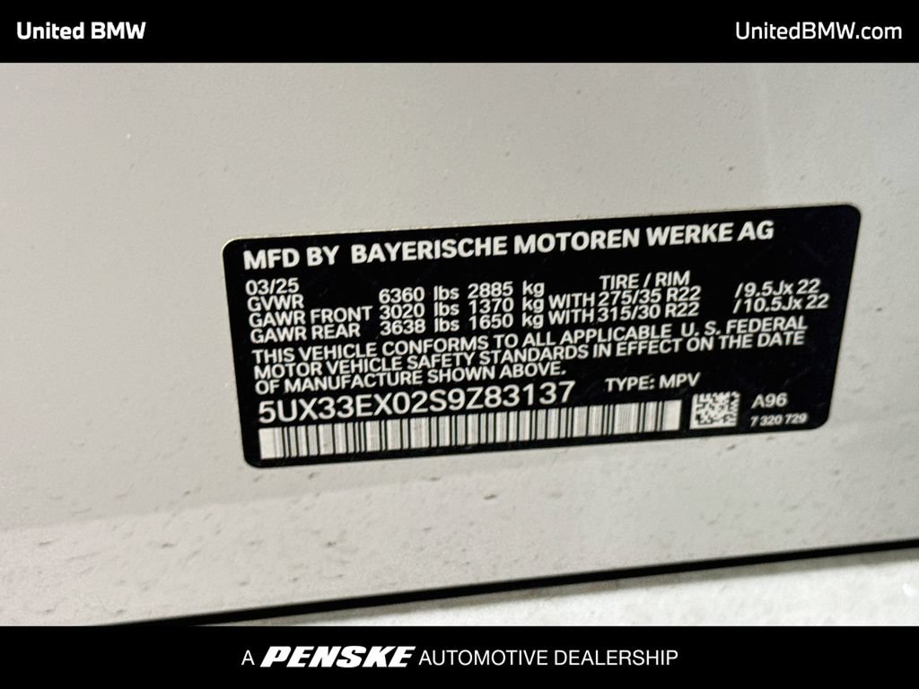 Used 2025 BMW X6 xDrive40i w/ Executive Package AWD/4WD image 15