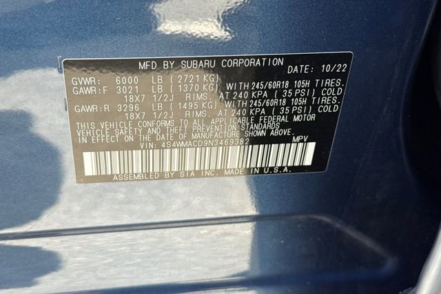 Used 2022 Subaru Ascent Premium w/ Convenience Package AWD/4WD image 36