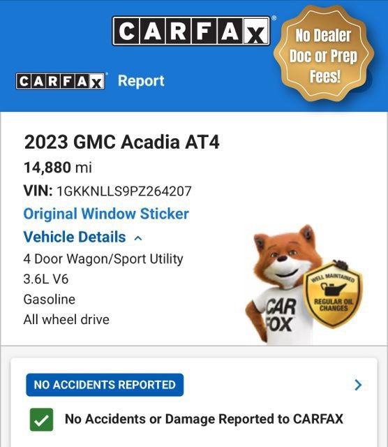 Used 2023 GMC Acadia AT4 w/ Technology Package AWD/4WD image 5