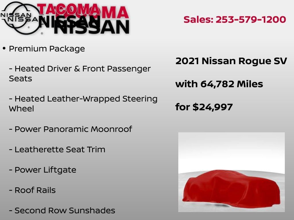 Used 2021 Nissan Rogue SV w/ Premium Package image 2