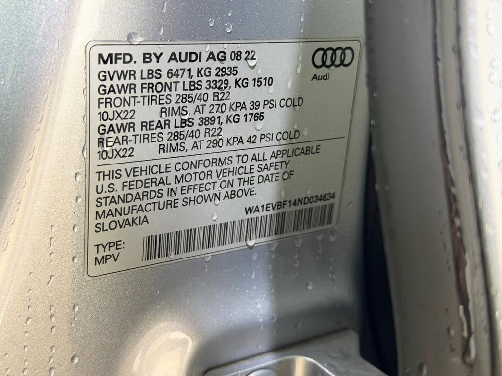 Used 2022 Audi Q8 Premium Plus w/ Premium Plus Package AWD/4WD image 26