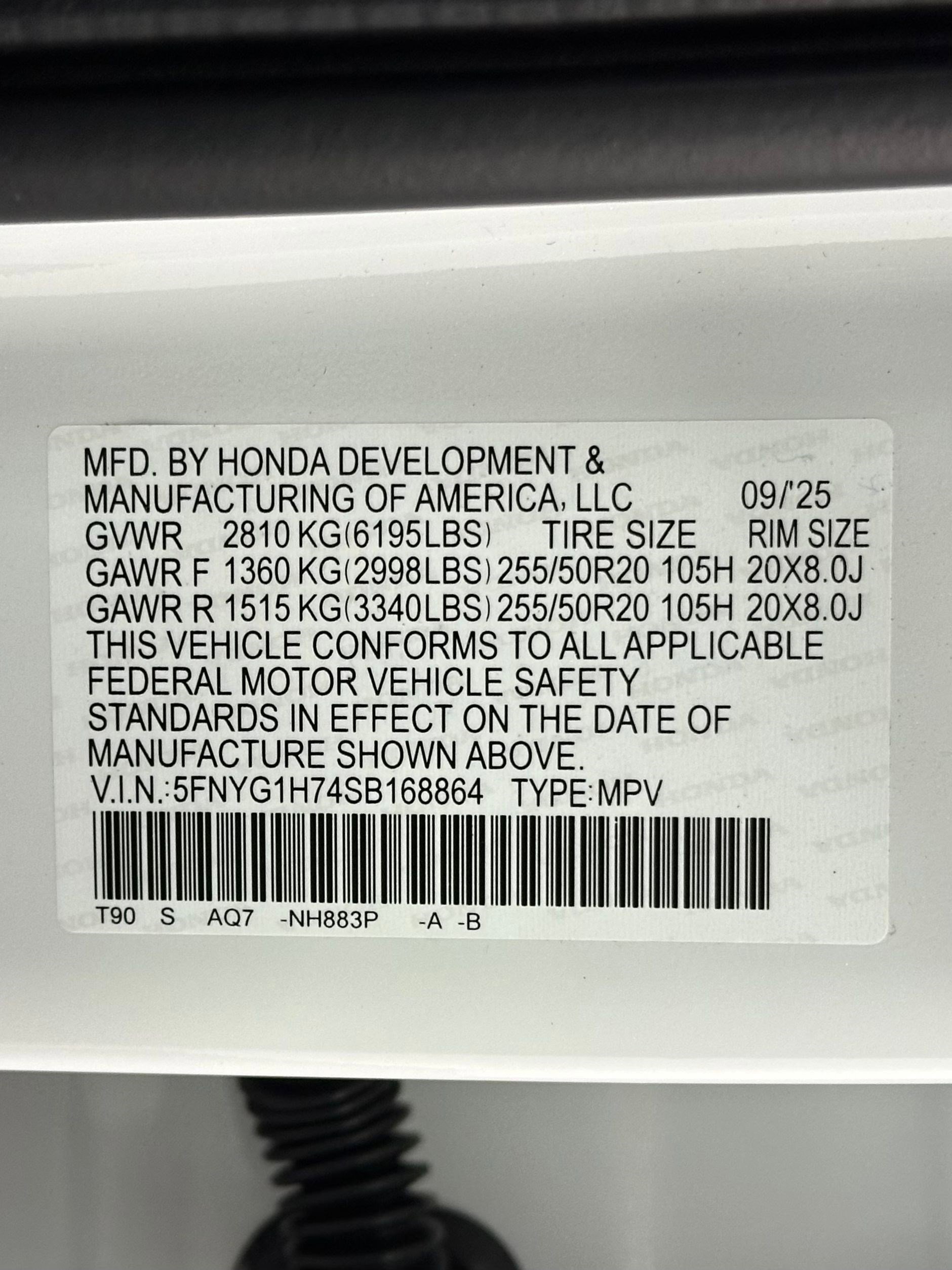 New 2025 Honda Pilot Touring image 22