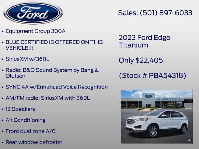 Certified 2023 Ford Edge Titanium AWD/4WD image 7