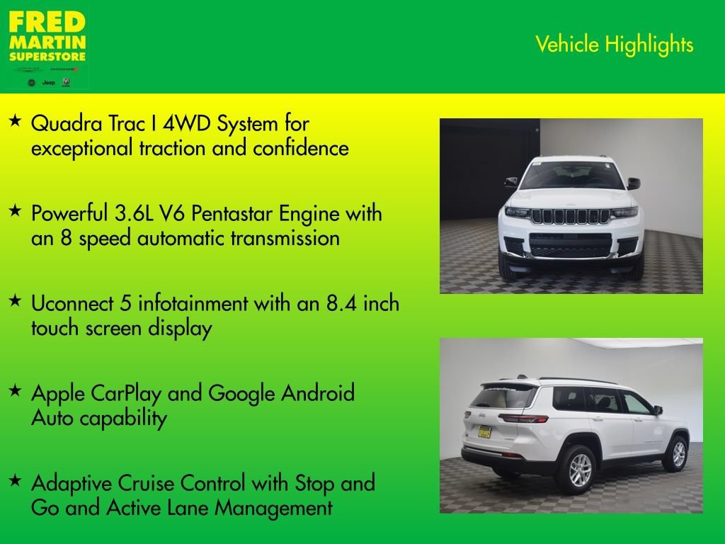 New 2026 Jeep Grand Cherokee L Laredo AWD/4WD image 7