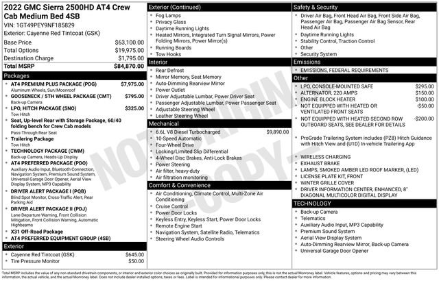 Used 2022 GMC Sierra 2500 AT4 w/ AT4 Premium Plus Package image 32