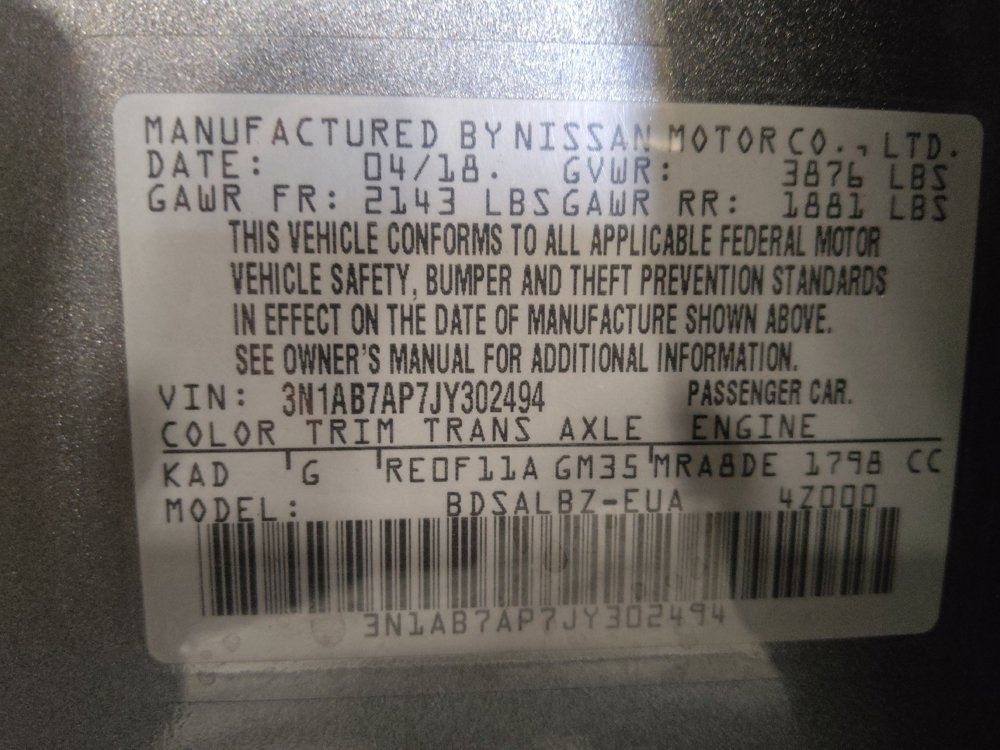 Used 2018 Nissan Sentra S FWD image 33