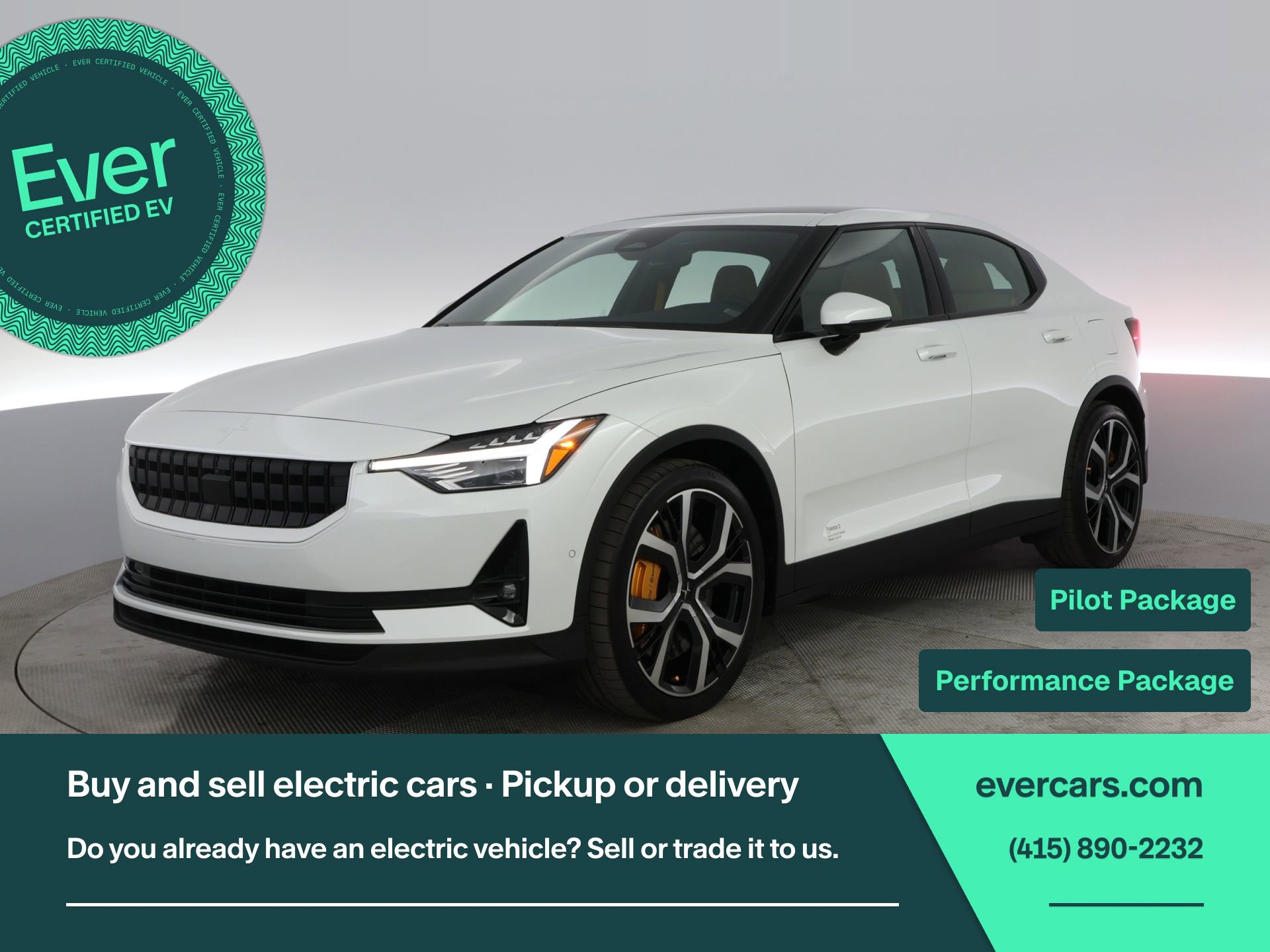 Used 2022 Polestar Polestar 2 w/ Performance Package AWD/4WD image 1