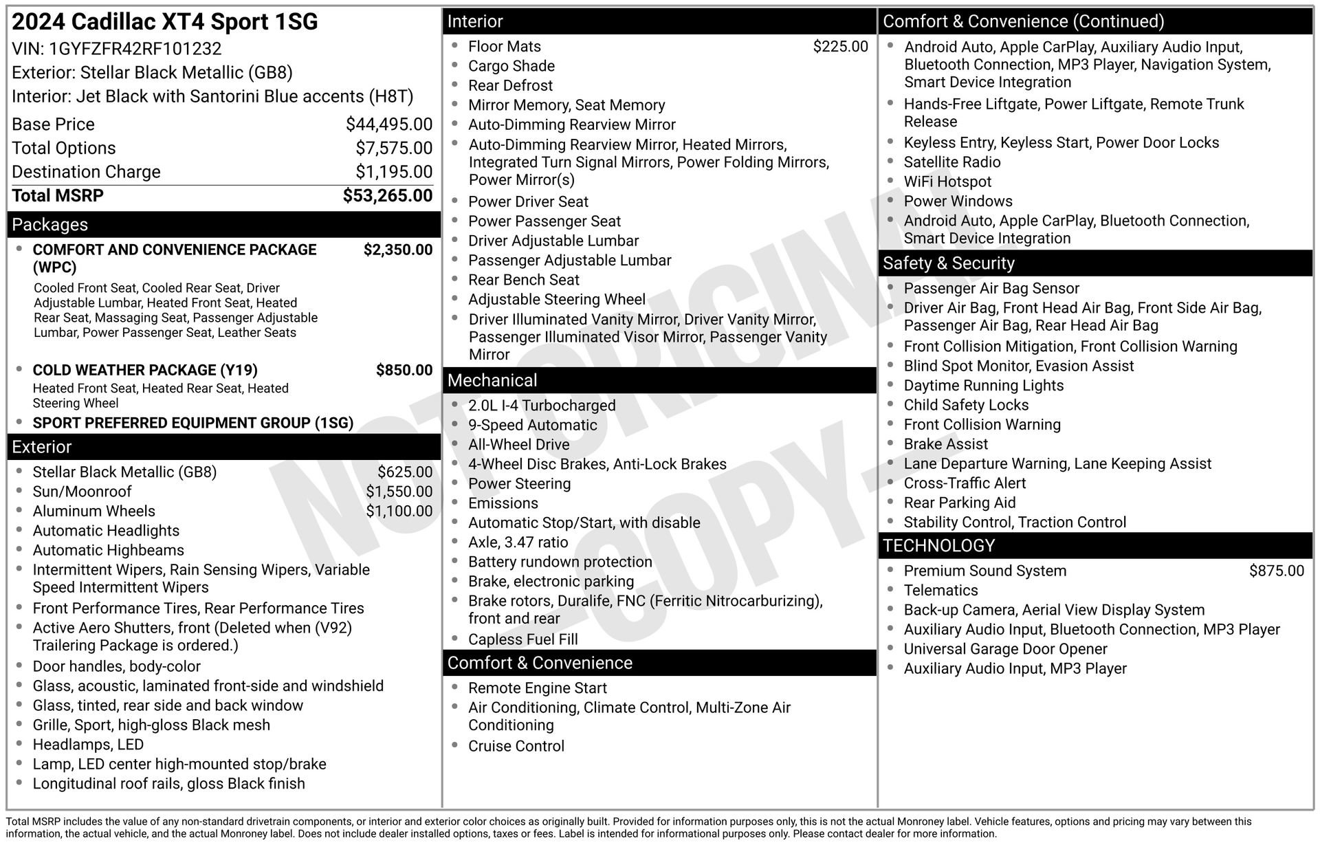 Certified 2024 Cadillac XT4 Sport AWD/4WD image 3