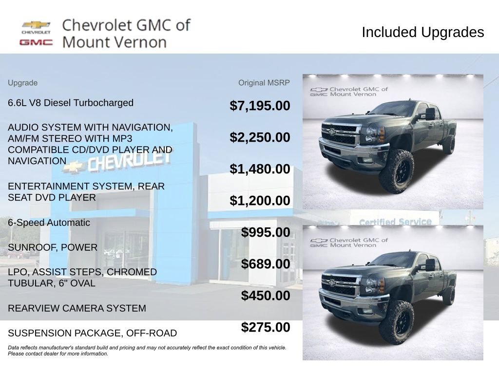 Used 2011 Chevrolet Silverado 3500 LTZ w/ Suspension Package, Off-Road AWD/4WD image 6