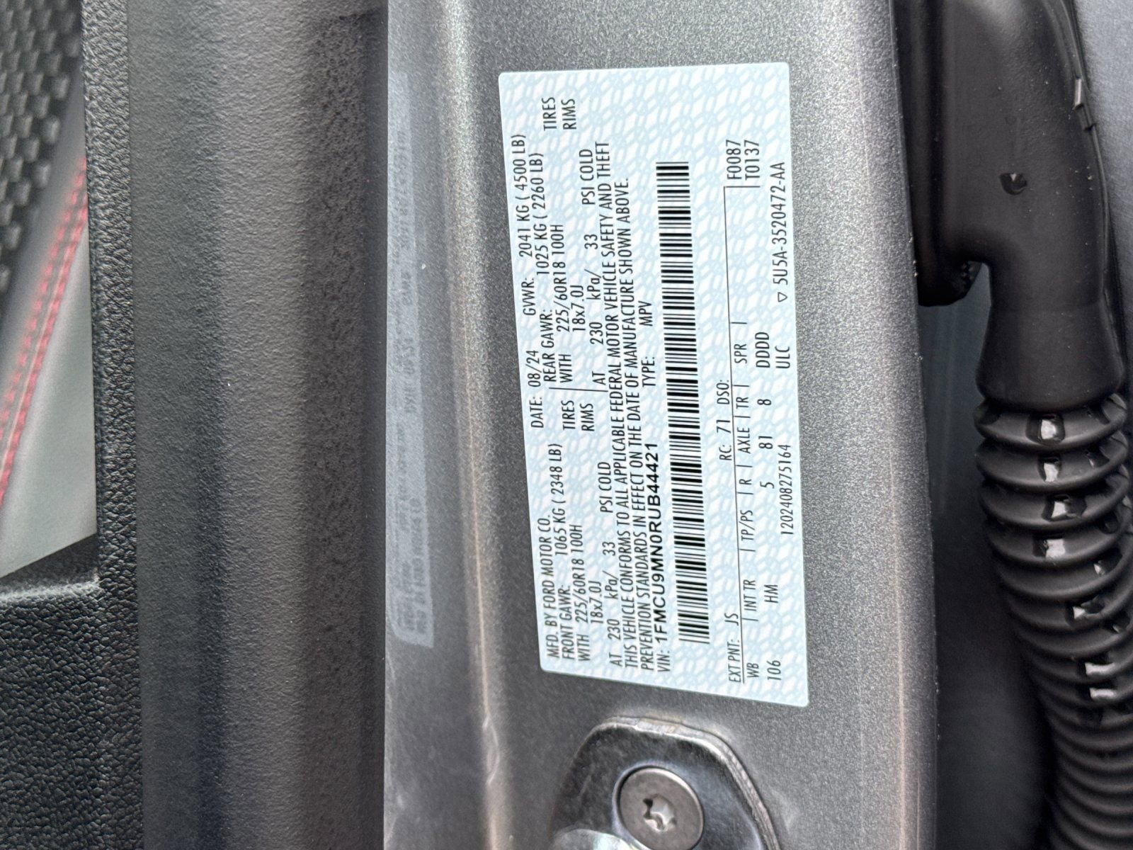 Used 2024 Ford Escape ST-Line w/ Tech Pack #1 image 36
