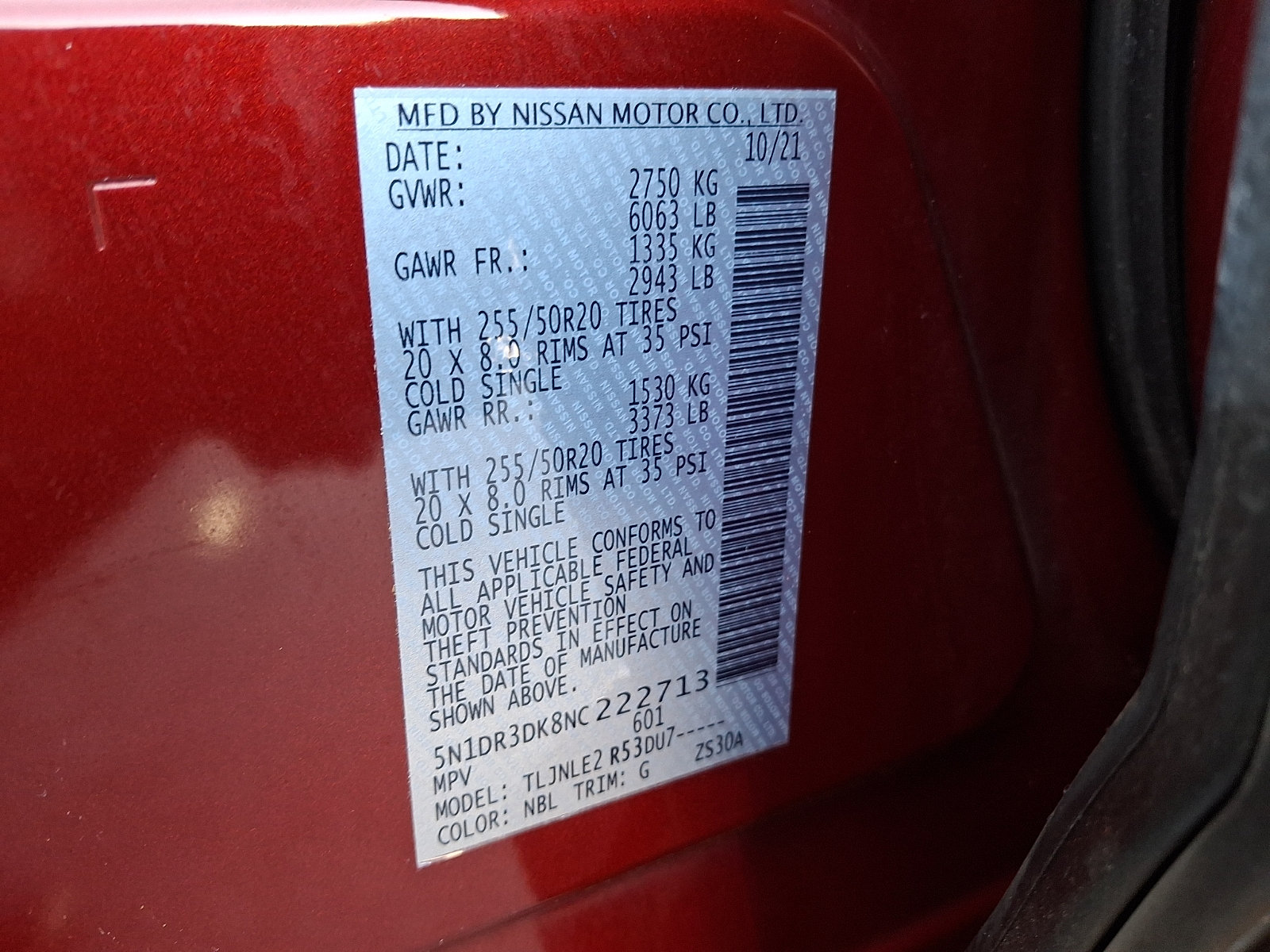 Certified 2022 Nissan Pathfinder Platinum w/ Cargo Package AWD/4WD image 27