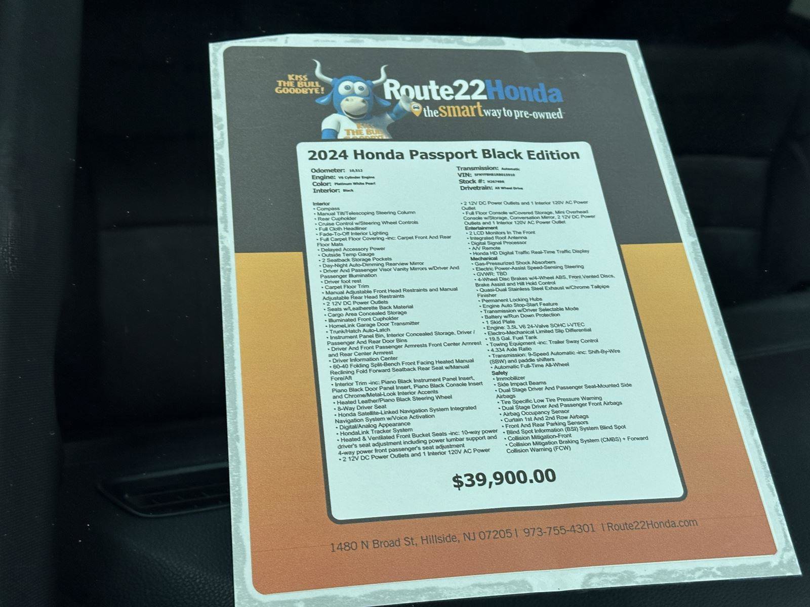 Certified 2024 Honda Passport Black Edition image 40